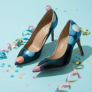 Sassy!  Polka dot heels from YDN - Sz 36